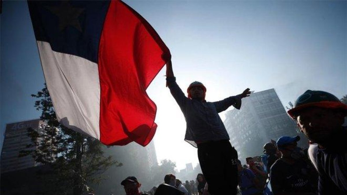 Protestas sociales en las calles de Chile.-EFE