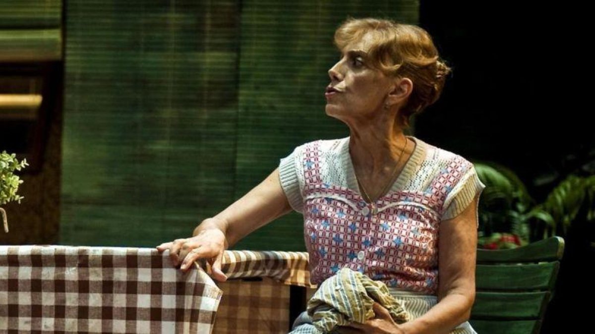 Imma Colomer en 'Una vella, coneguda olor', de Josep Maria Benet i Jornet, en el TNC en el 2011.-