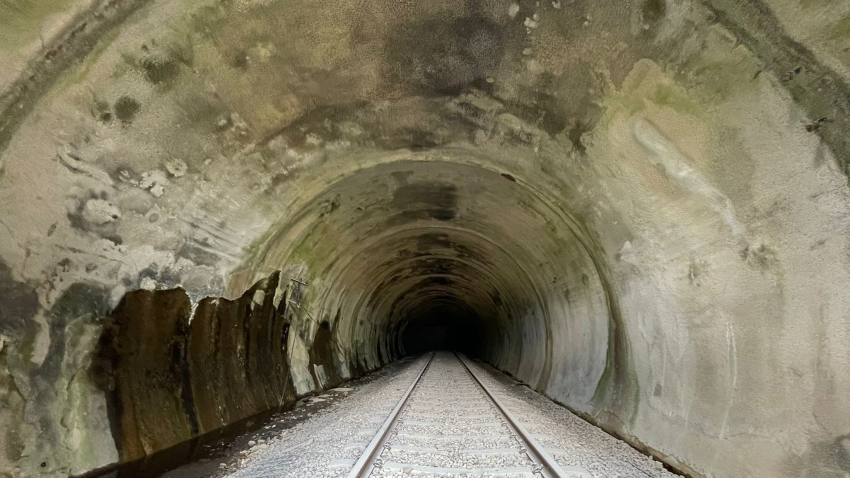 Imagen del interior del túnel de Somosierra