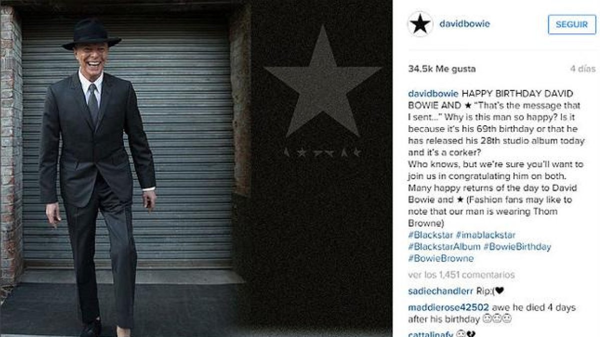 -INSTAGRAM / DAVID BOWIE / JIMMY KING