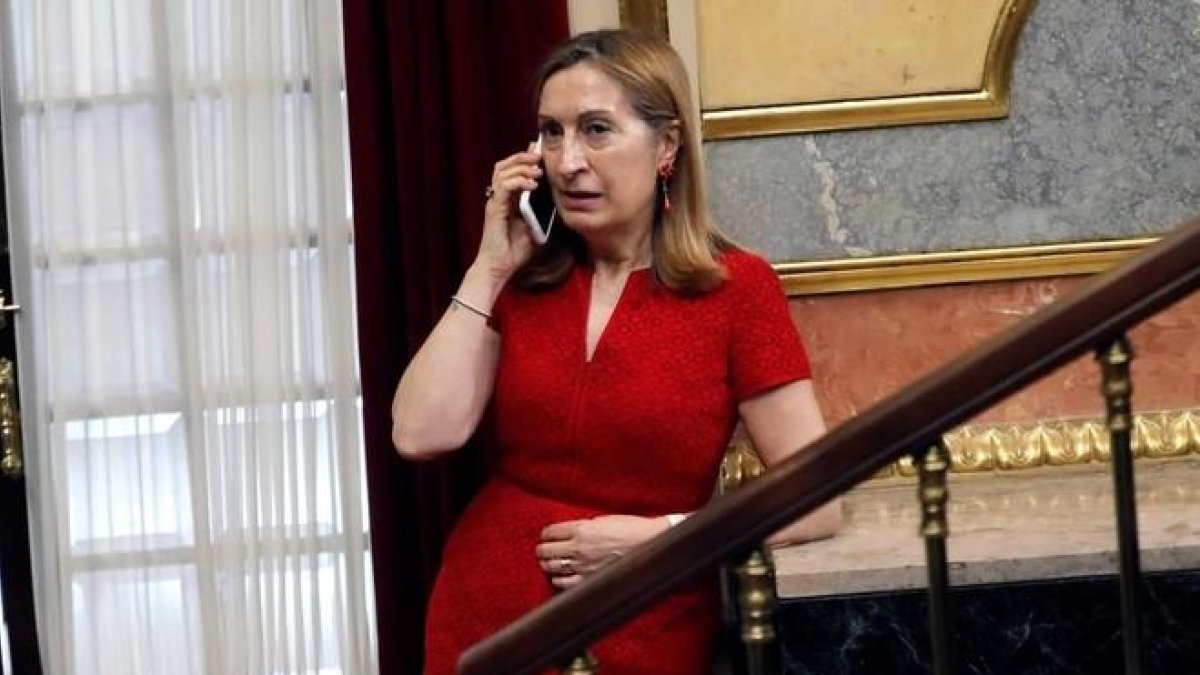 Ana Pastor, en el Congreso de los Diputados.-JUAN CARLOS HIDALGO (EFE)