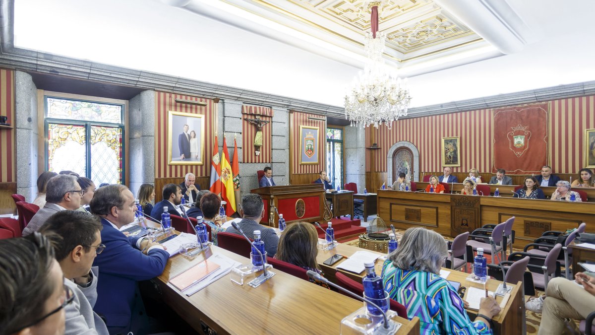 Instante de un Pleno municipal. SANTI OTERO