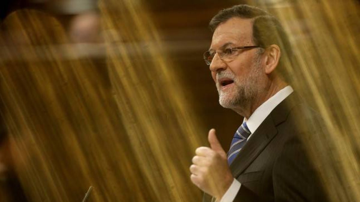 Mariano Rajoy durante el debate del estado de la nación.-Foto: JOSE LUIS ROCA