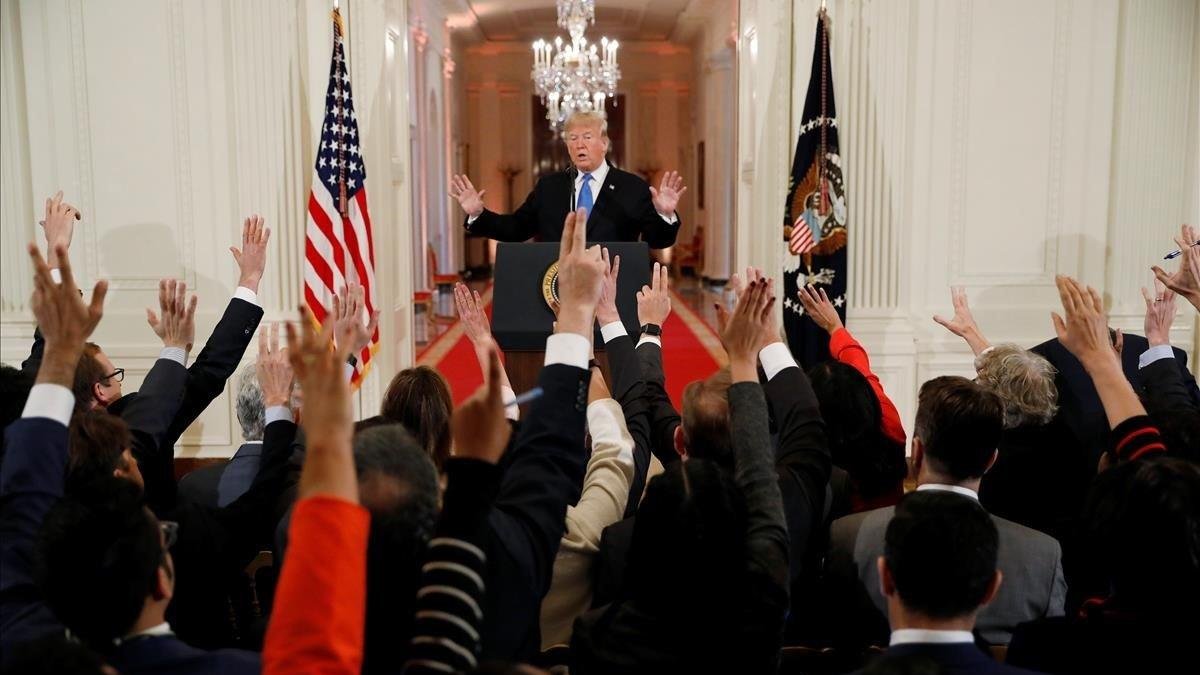 Trump, en rueda de prensa-KEVIN LAMARQUE (REUTERS)