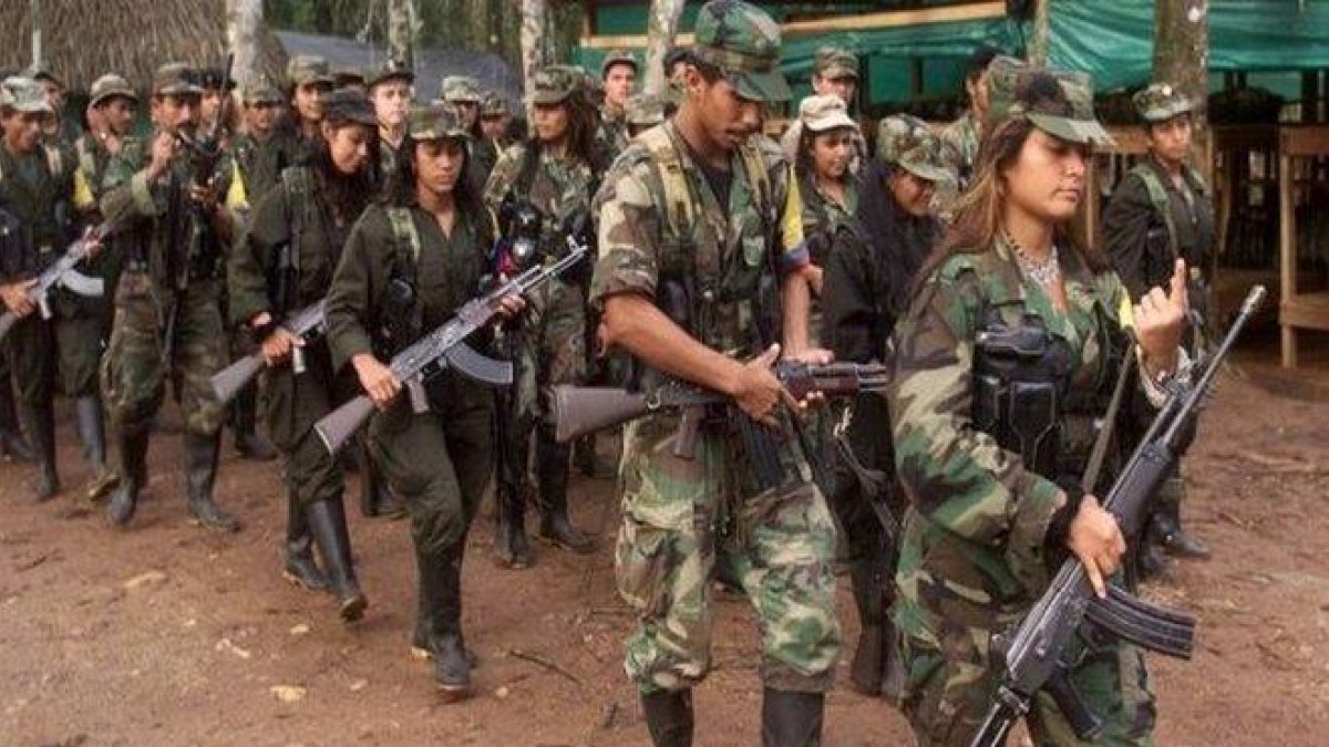 uerrilleros de las FARC en Colombia durante el proceso de desarme.-AGENCIAS
