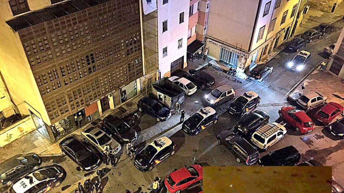 Un vecino grabó la pelea desde su domicilio-Burgos