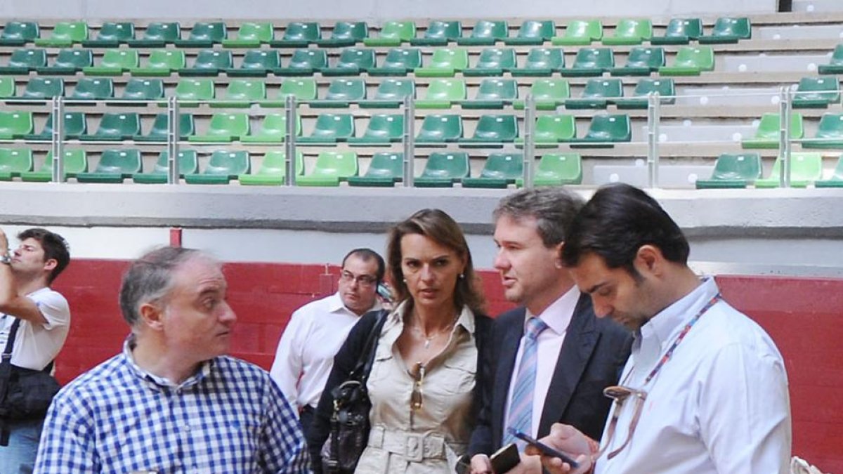 Zúñiga y Lacalle sobre el albero de El Plantío en su primer año de gestión.-I. L. MURILLO