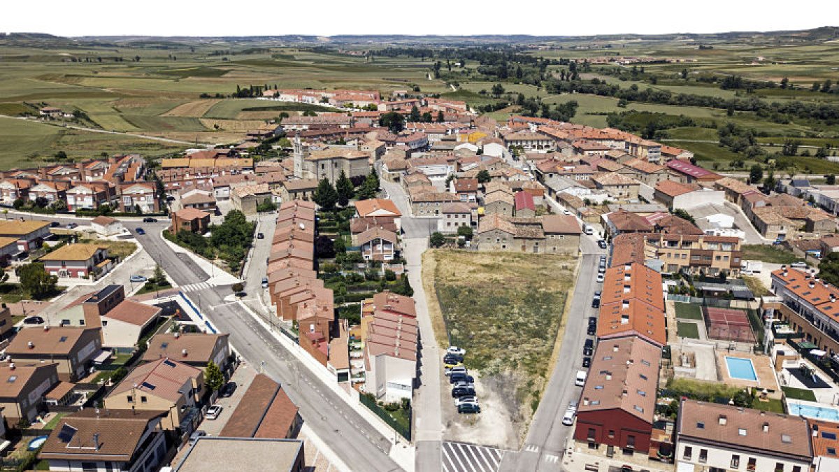 Vista aérea de Quintanadueñas. ISRAEL L. MURILLO