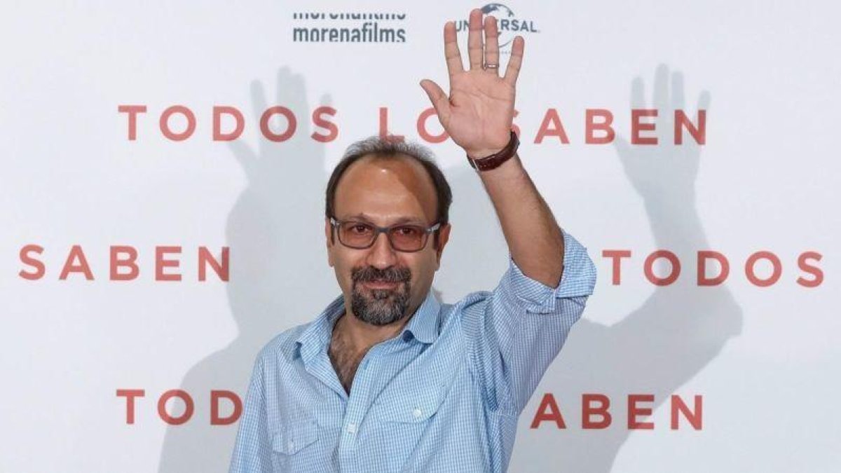 El cineasta iraní Asghar Farhadi, en Madrid, durante la presentación de Todos lo saben.-EMILIO NARANJO (EFE)