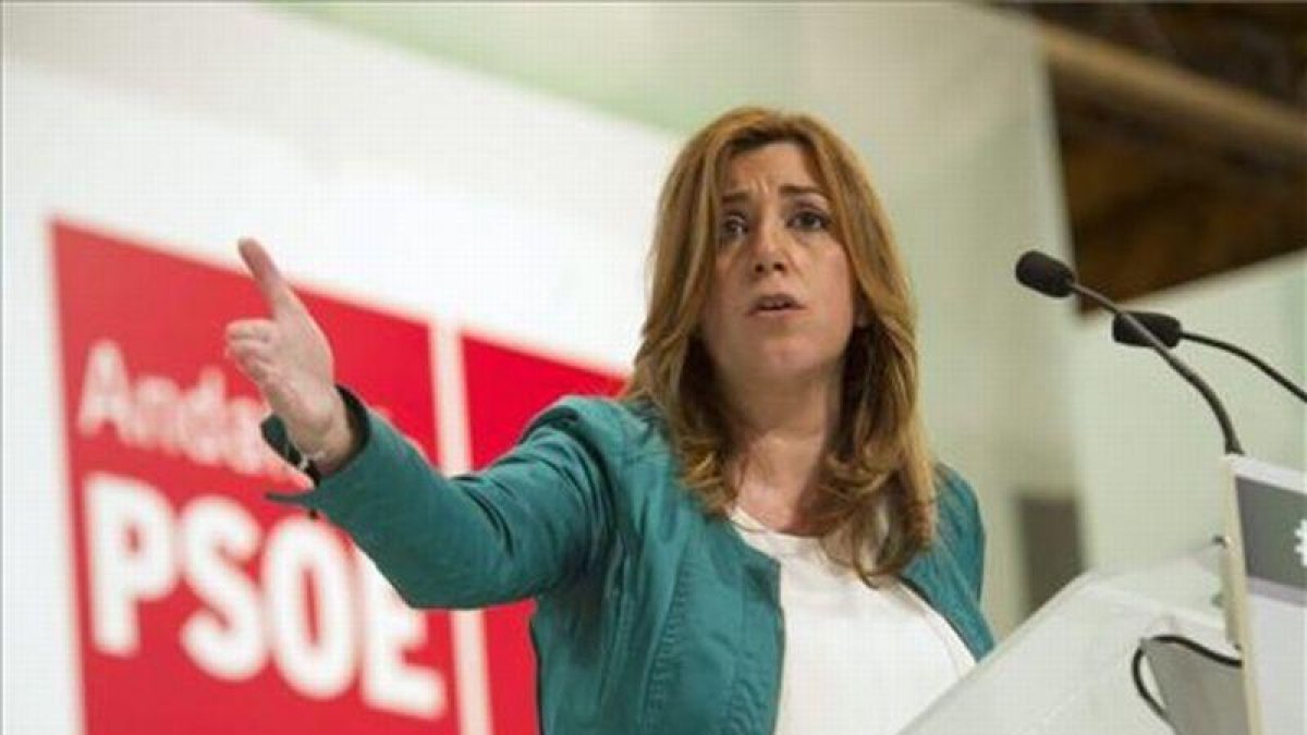 Susana Díaz, en el Palacio de Congresos de Granada.-MIGUEL ÁNGEL MOLINA / EFE