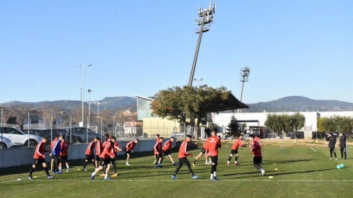 Un entrenamiento del Reus Deportiu.-EL PERIÓDICO