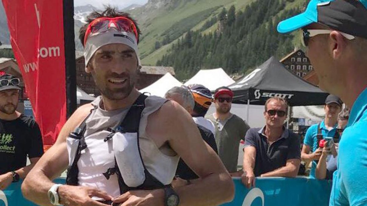 Luis Hernando, en una carrera reciente.-TWITTER / @TRAILHERNANDO