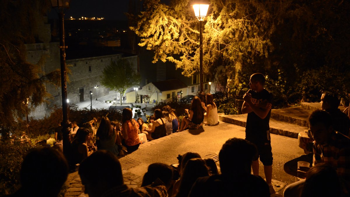 Botellón en la capital burgalesa. ECB