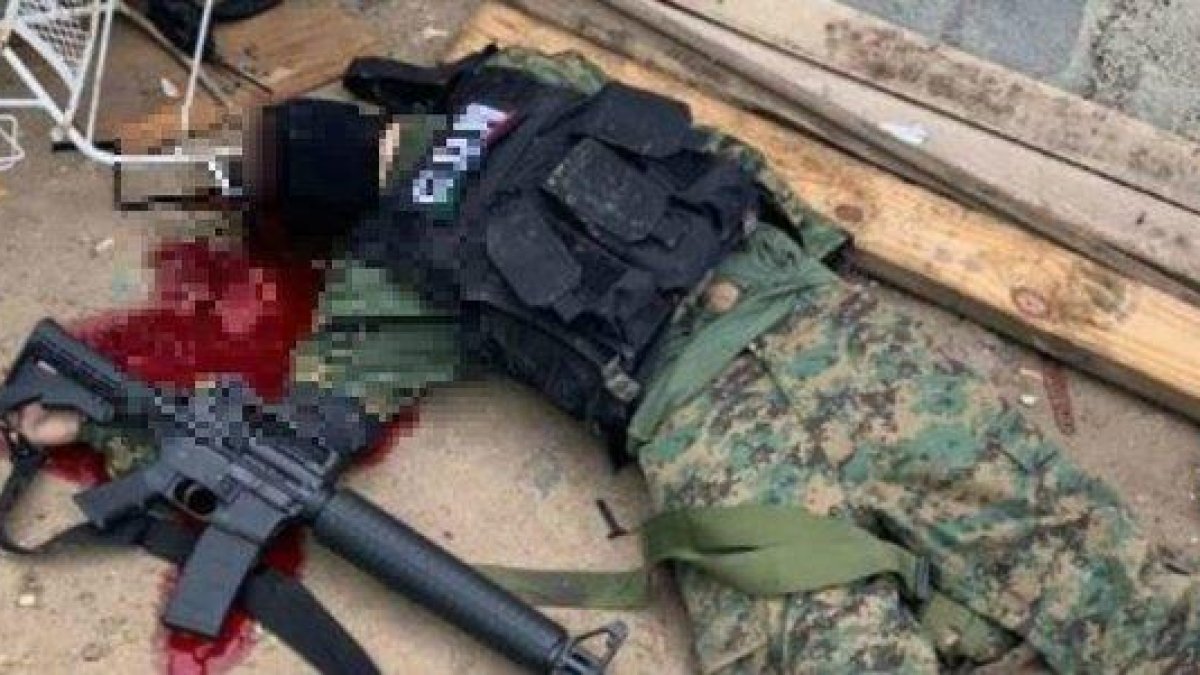 El enfrentamiento ocurrió después de que militares y efectivos de la Secretaría de Seguridad de Tamaulipas reforzaron la vigilancia en las gasolineras.-TWITTER