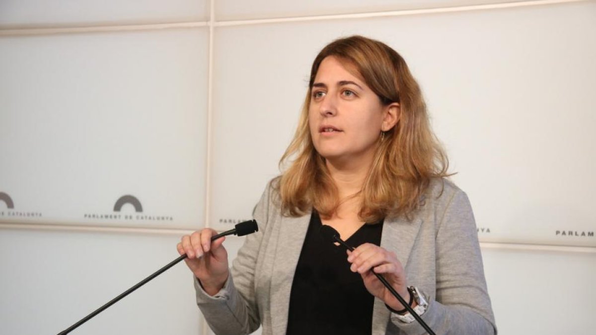 Marta Pascal, en una comparecencia en el Parlament.-PERIODICO (ACN)