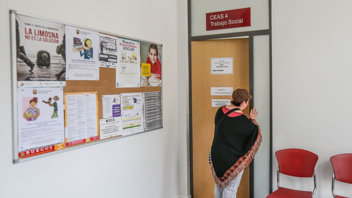 Despacho de trabajo social en uno de los Ceas de la capital burgalesa. ECB