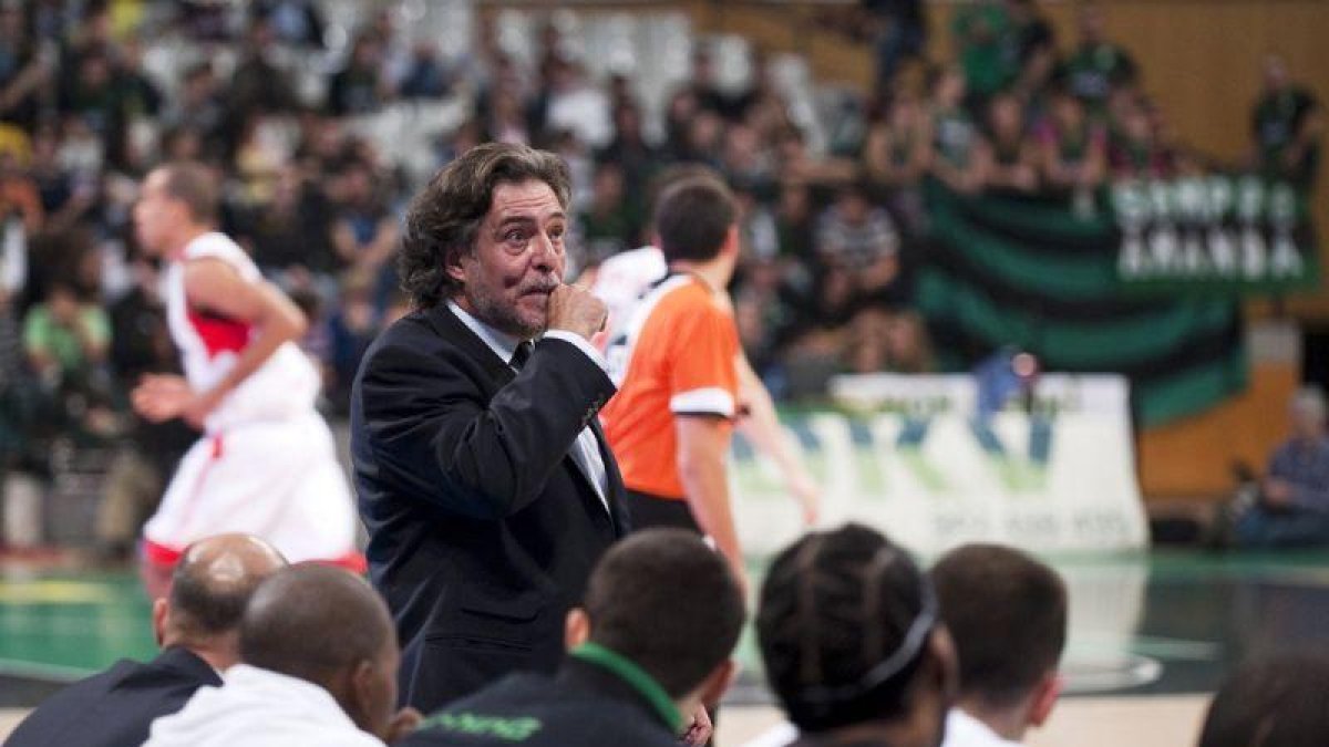 Pepu Hernández, durante un partido con el Joventut.-JORDI COTRINA
