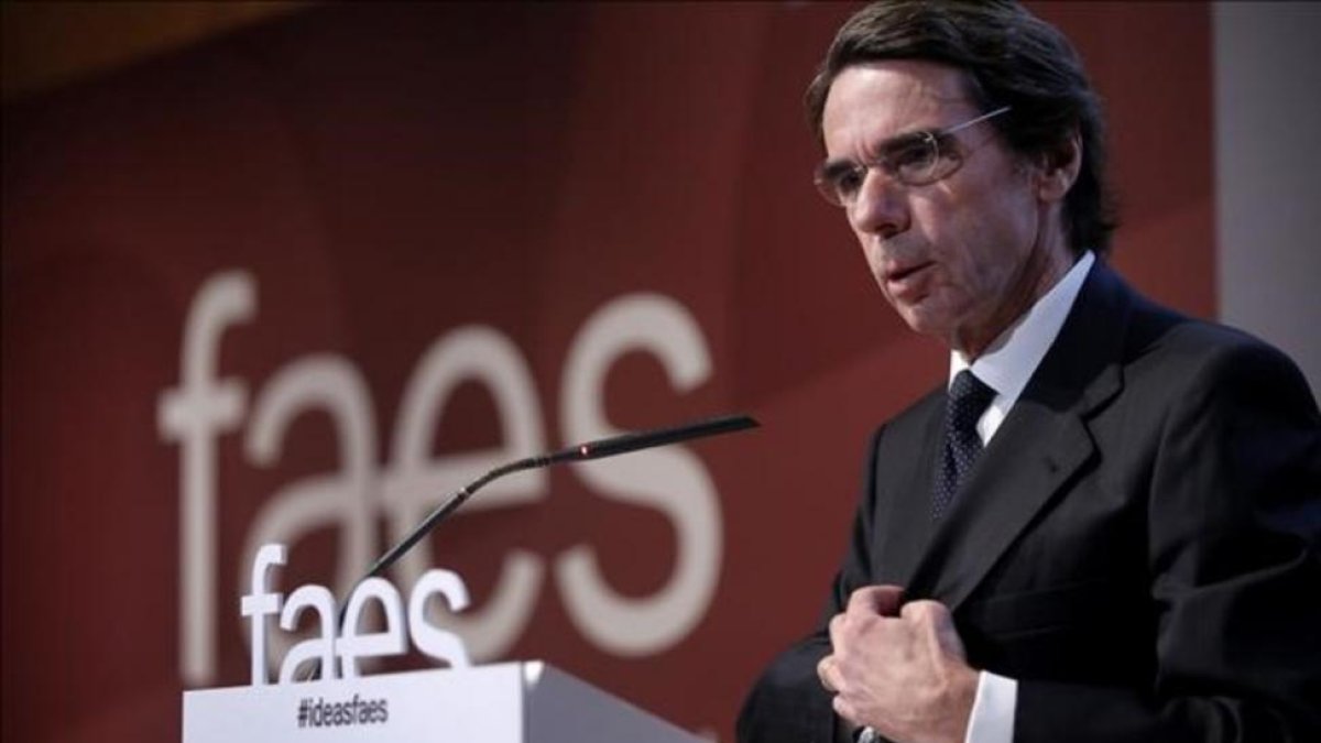 El expresidente del Gobierno, José María Aznar.-JOSE LUIS ROCA
