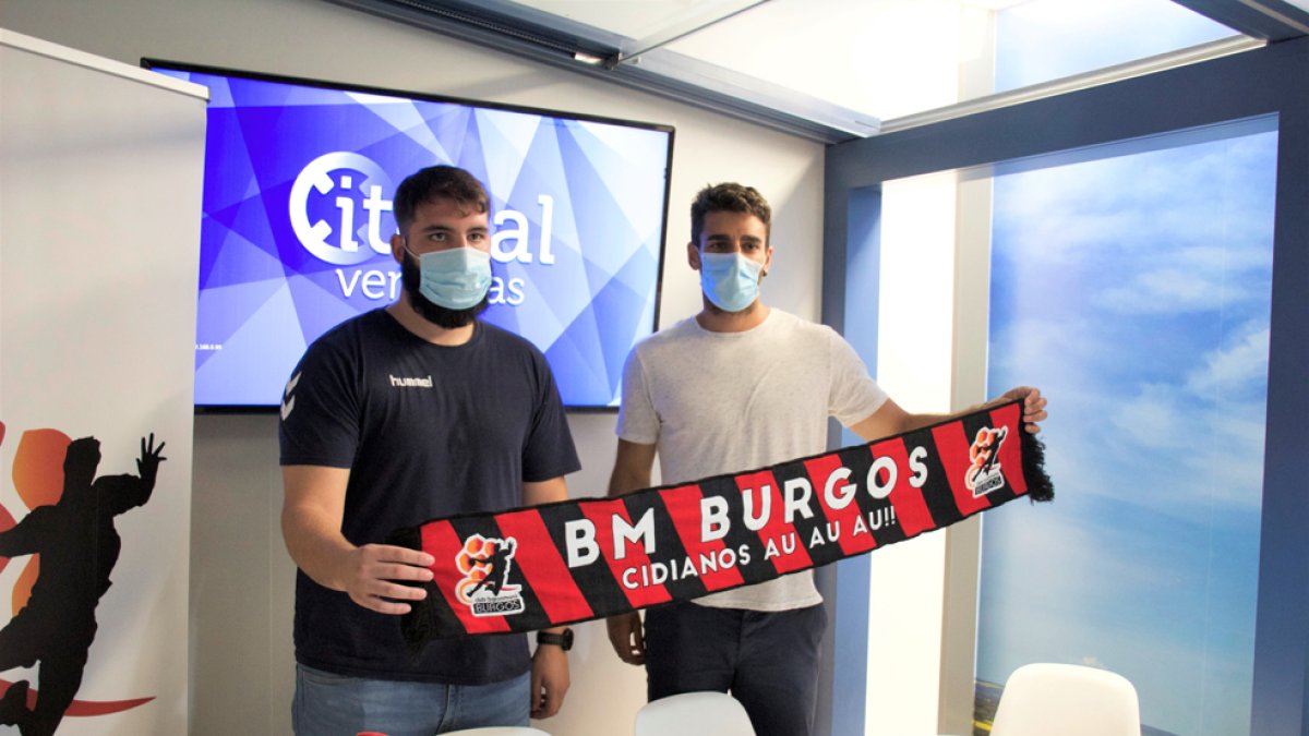 Gómez y Huiz, durante su presentación en Itesal. BM BURGOS