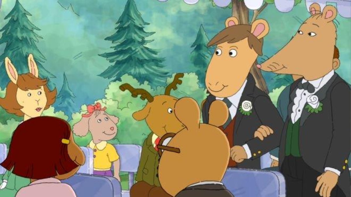 Una escena del episodio prohibido de Arthur.-BBC / WGBH