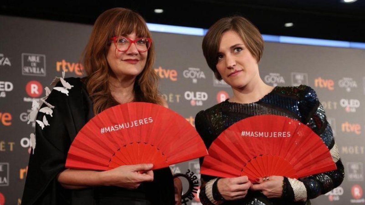 Premios Goya 2018. Isabel Coixet y Carla Simón.-JUAN MANUEL PRATS