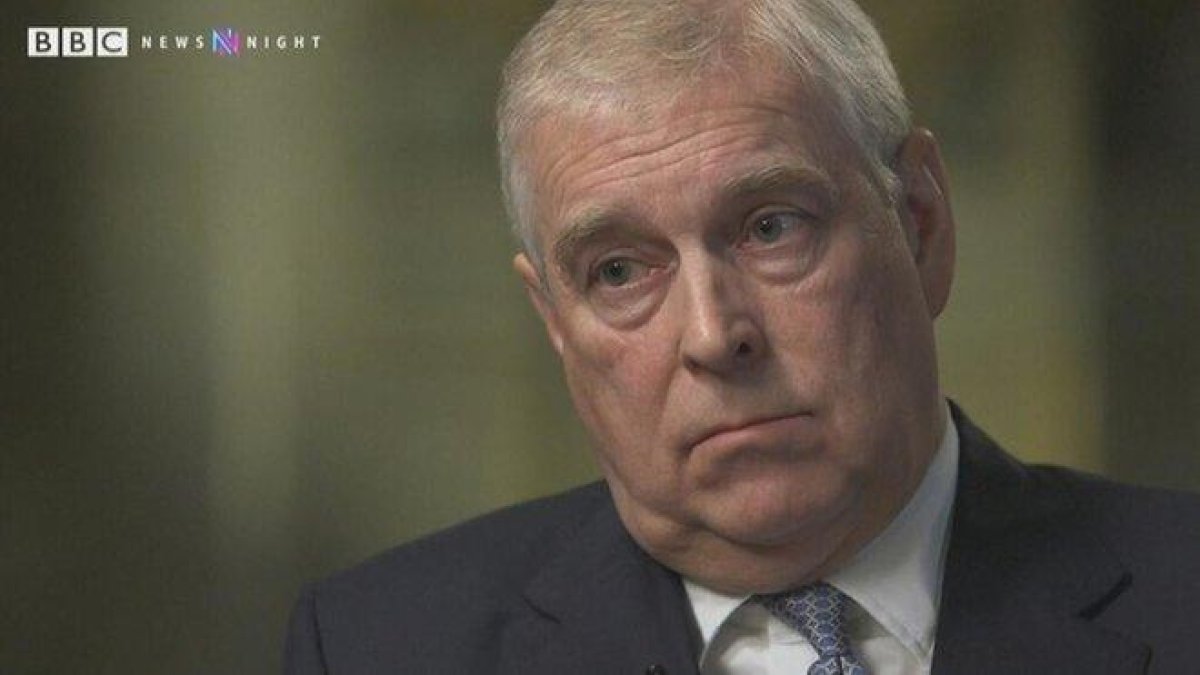 Andrés de Inglaterra, durante la entrevista.-BBC