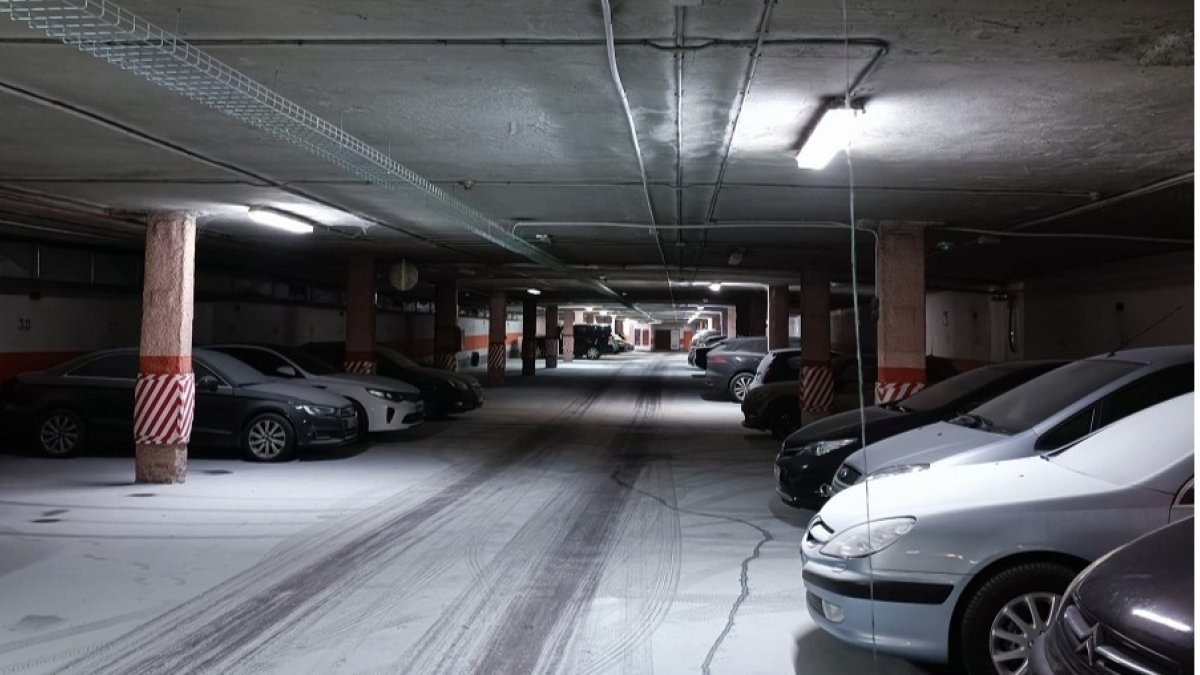 Acto vandálico durante la noche en el parking de la plaza Vega. ECB