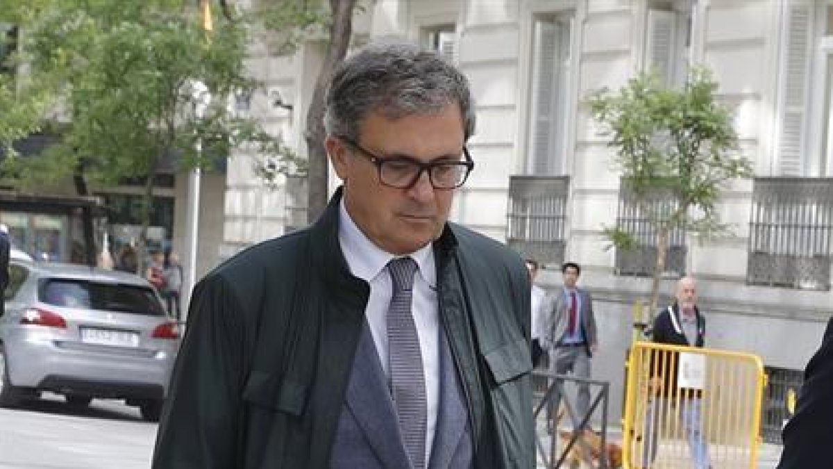 Jordi Pujol Ferrusola, el primogénito del expresidente catalán, a su salida de la Audiencia Nacional.-EFE