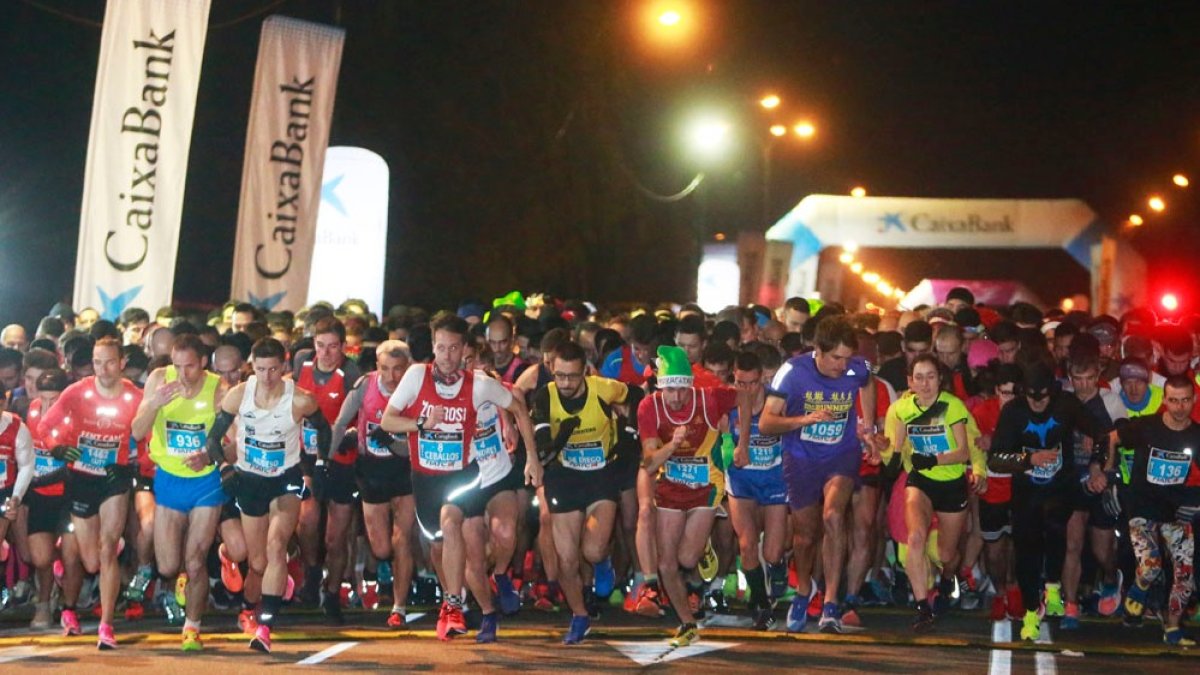 Imagen de la salida de una San Silvestre. RAÚL OCHOA