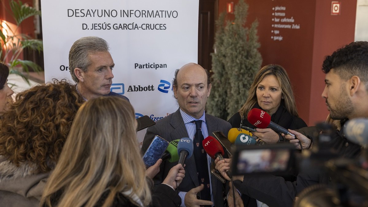 El viceconsejero de Asistencia Sanitaria, Planificación y Resultados en Salud, Jesús García-Cruces Méndez, participa en el desayuno informativo organizado por Executive Forum.Ávila, 3-03-2023Foto: Ricardo Muñoz-Martín