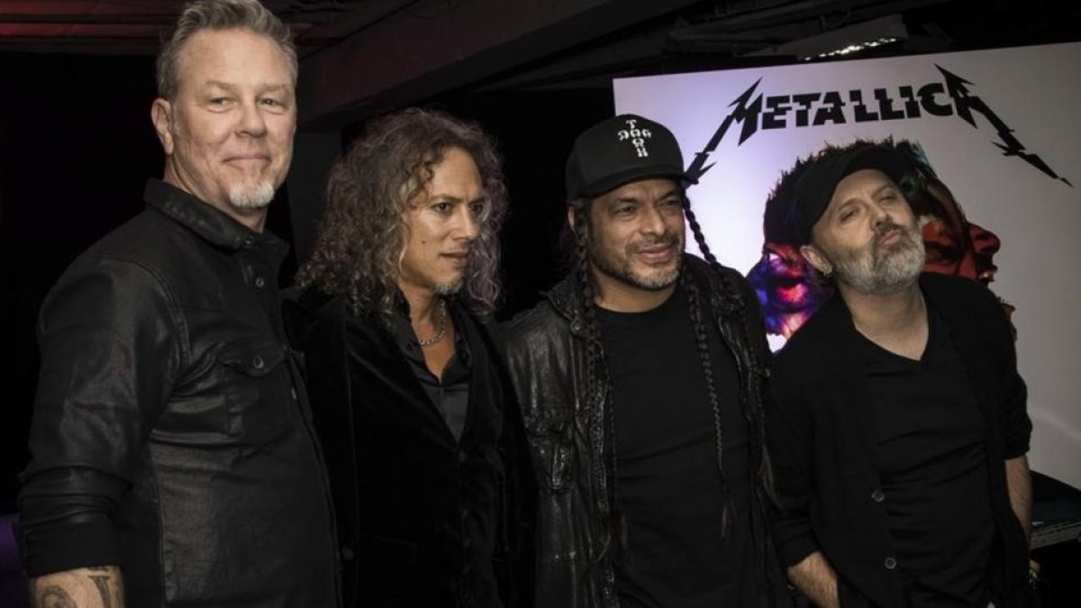 James Hetfield, Kirk Hammett, Robert Trujillo y Lars Ulrich, de Metallica.-AP / VIANNEY LE CAER