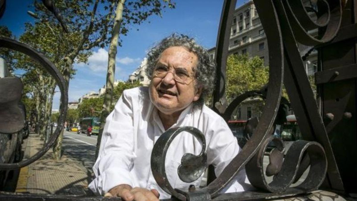 El escritor argentino en su visita a Barcelona en el 2013.-JOAN PUIG