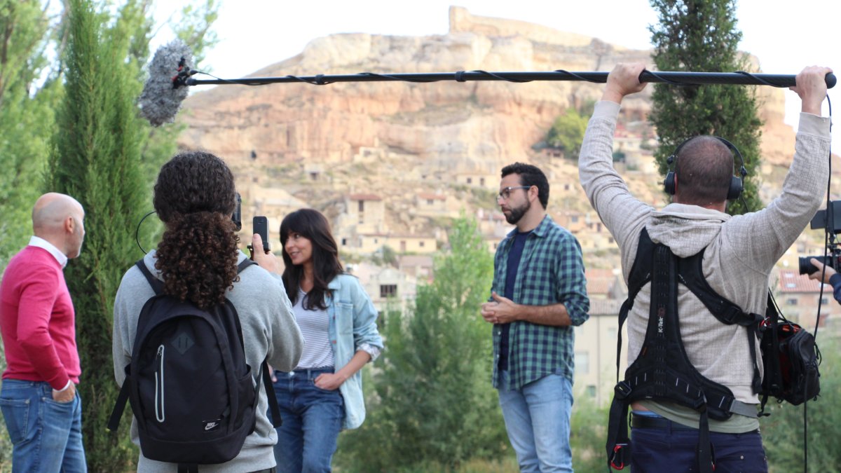 Momento del rodaje del documental. ECB