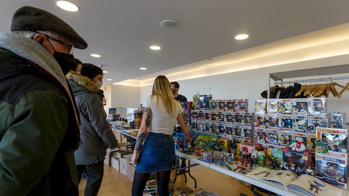 Stand de juguetes en la Feria del Coleccionismo que se celebra en el Fórum Evolución. SANTI OTERO