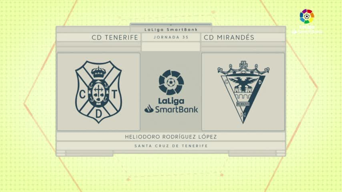 VIDEO: Resumen Goles Tenerife - Mirandés - Jornada 35 - La Liga SmartBank
