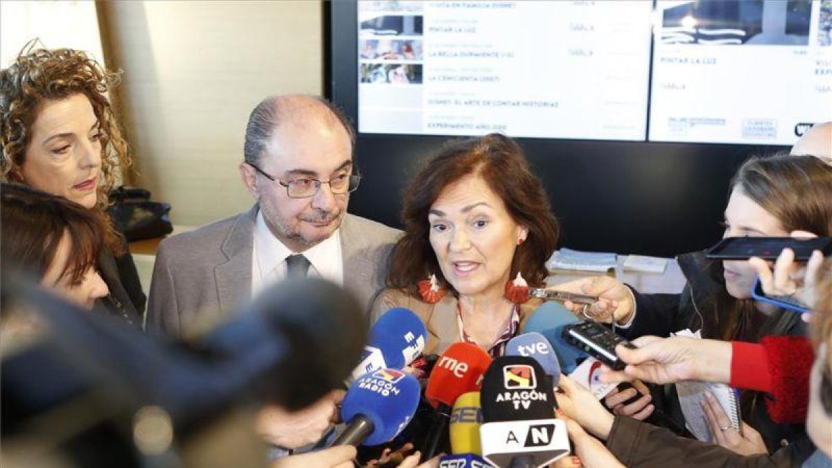 La vicepresidenta del Gobierno de España y ministra de Presidencia, Relaciones con las Cortes e Igualdad, Carmen Calvo.-JAVIER BELVER