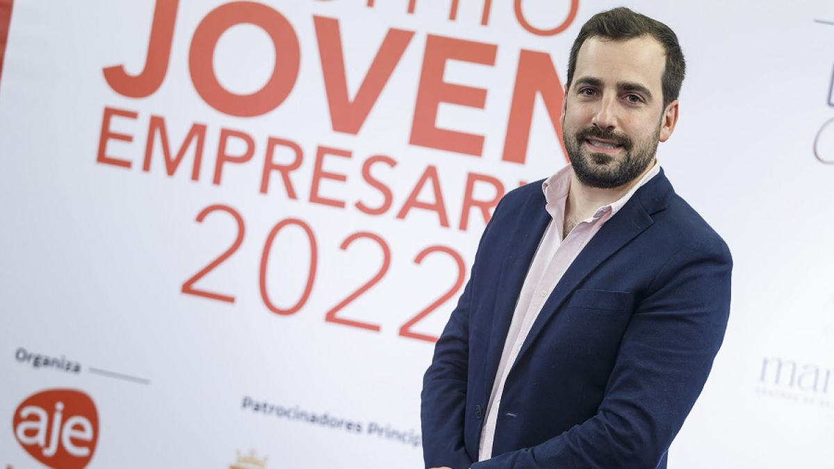 Rodrigo Quevedo, ganador del Premio Joven Empresario 2022. SANTI OTERO