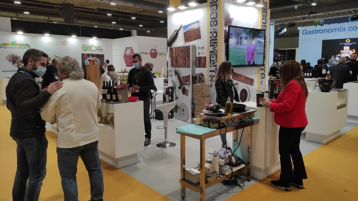 El stand burgalés en esta edición de Madrid Fusión. BURGOS ALIMENTA