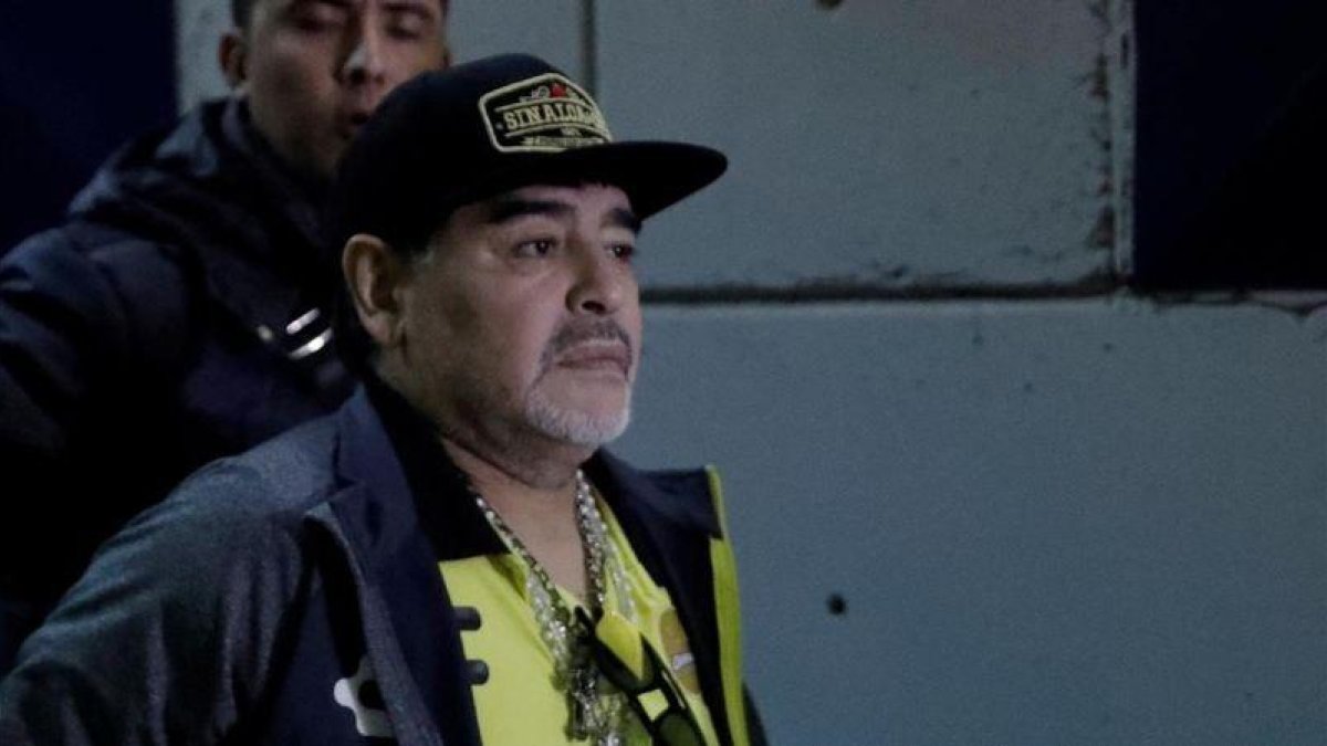 Maradona, en una imagen reciente.-EL PERIÓDICO