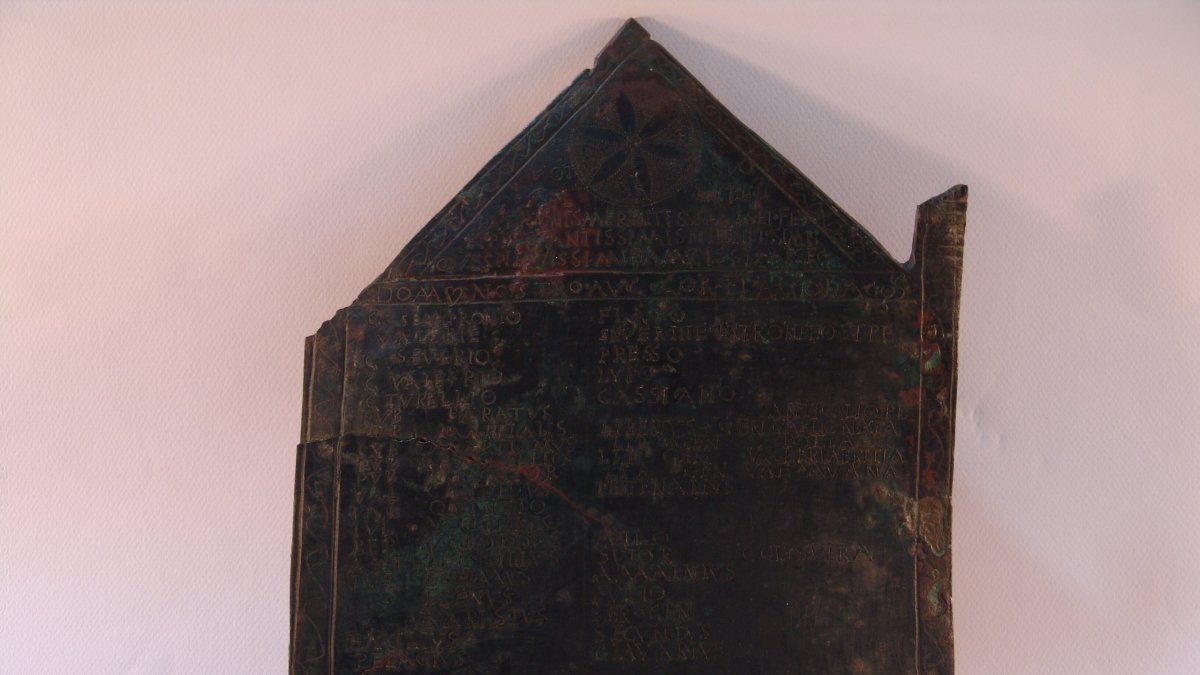Imagen de la Tésera de Sasamón. MUSEO DE BURGOS