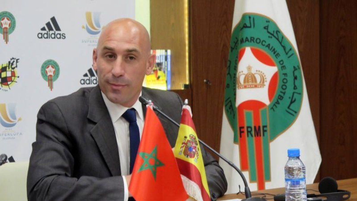 Luis Rubiales, en Tánger.-JAVIER OTAZU (EFE)