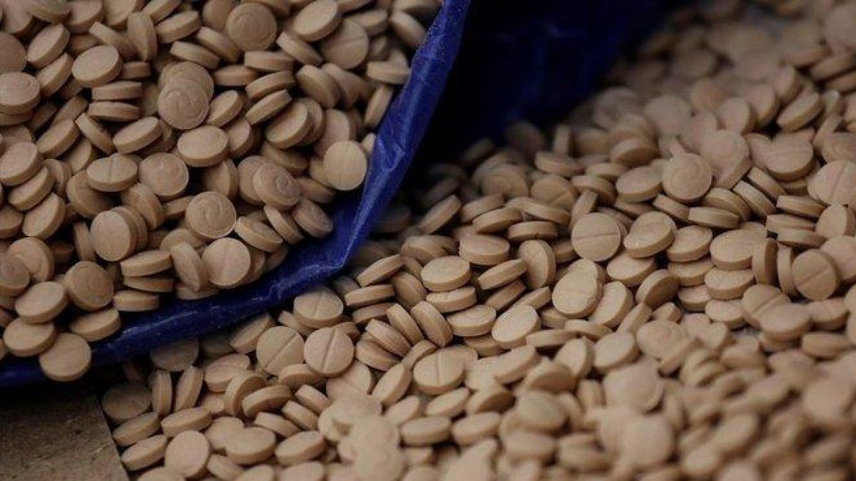 Una imagen de pastillas de Captagon.-EFE