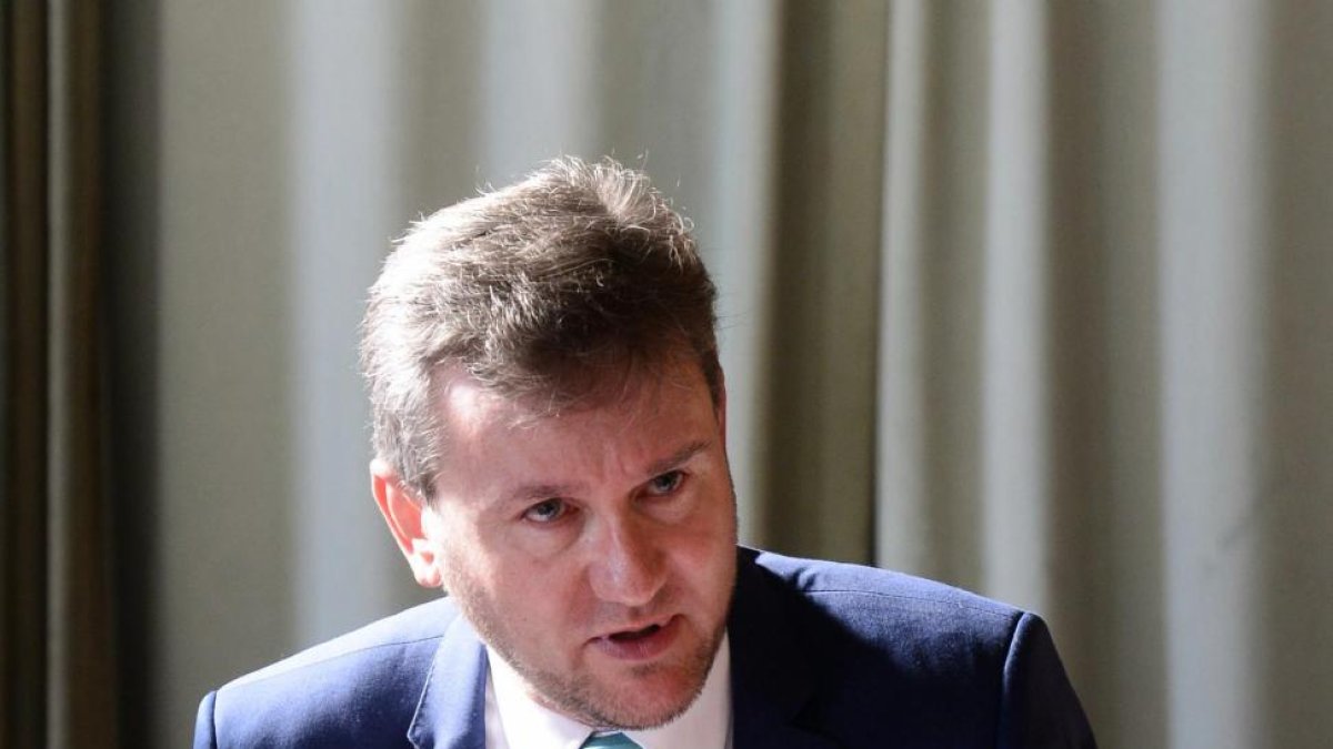 El alcalde de Burgos, Javier Lacalle, acompañado por todos los concejales de su equipo de Gobierno, presenta el balance de la gestión del Gobierno municipal durante el primer año de mandato-ICAL