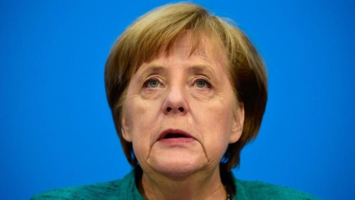 La cancillera Angela Merkel el pasado 7 de febrero.-TOBIAS SCHWARZ / AFP