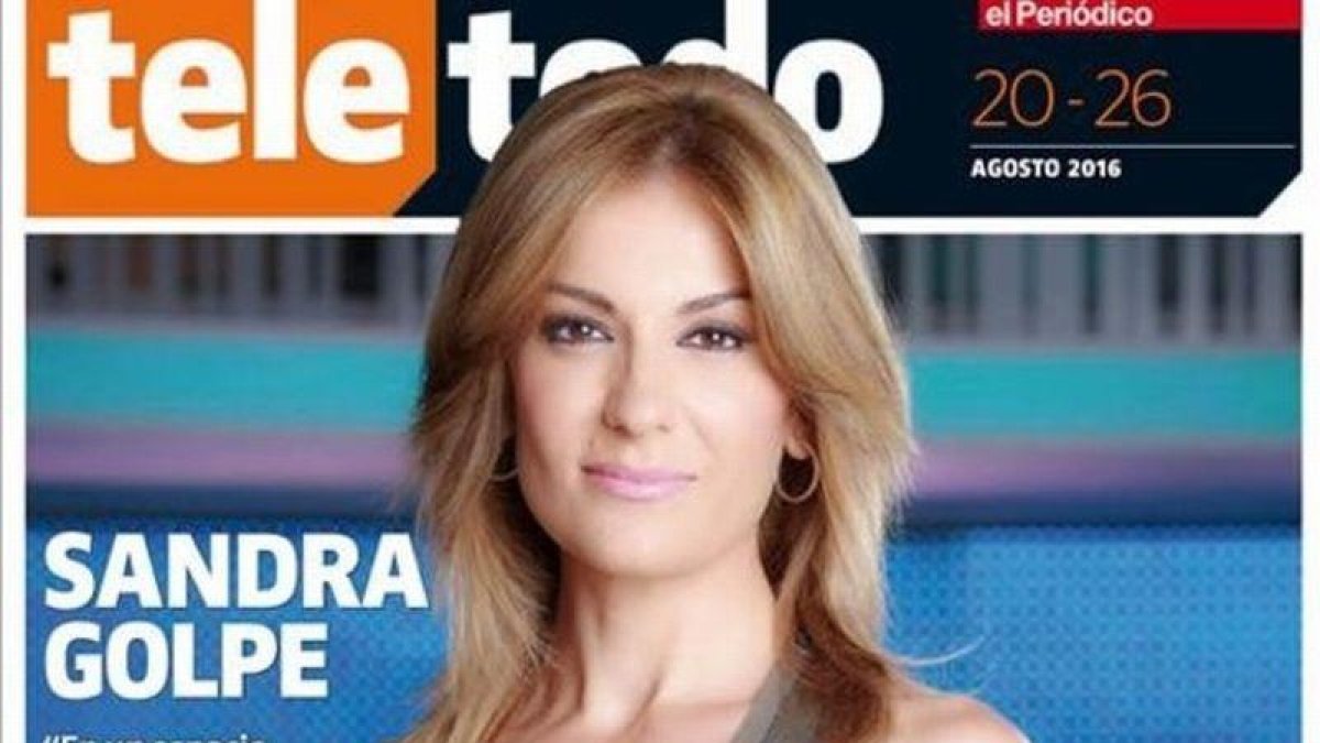 Portada de 'Teletodo' protagonizada por la periodista de Antena 3 Sandra Golpe.-EL PERIÓDICO