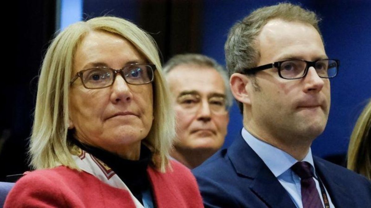La nueva jefa del gabinete de  Jean-Claude Juncker, Clara Martínez.-EFE / OLIVIER HOSLET
