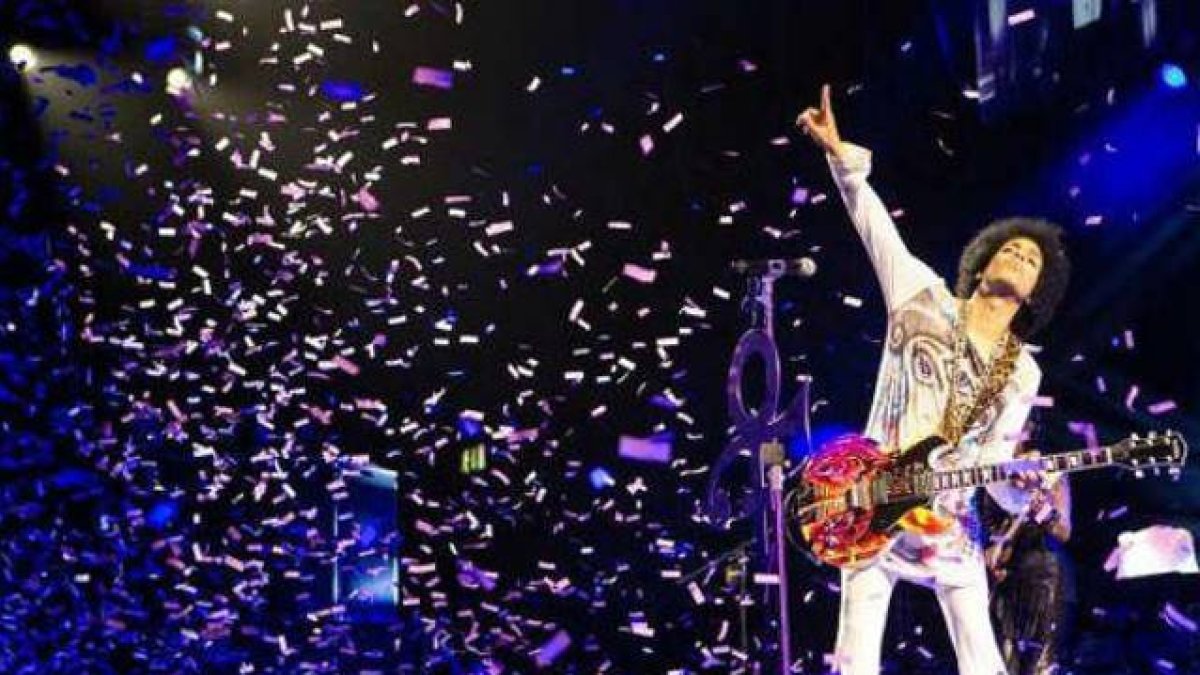 Actuación de Prince en Birmingham.-Foto: AP
