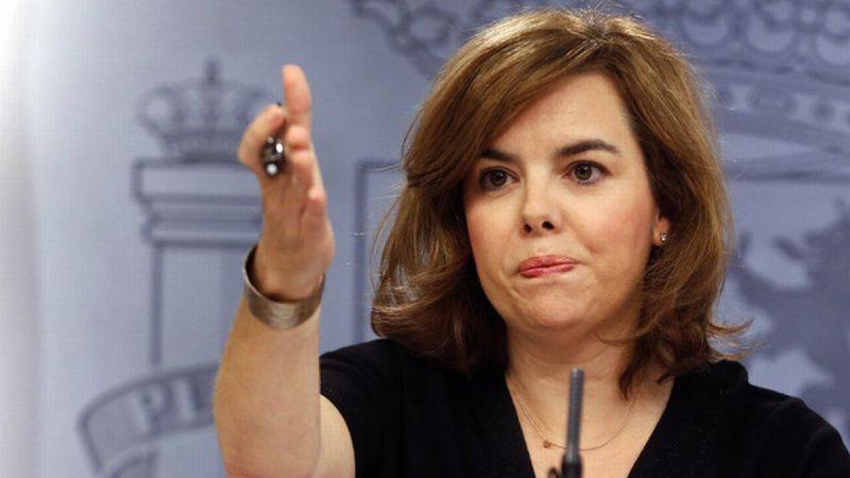 La vicepresidenta del Gobierno, Soraya Sáenz de Santamaría.-Foto: JUAN MANUEL PRATS