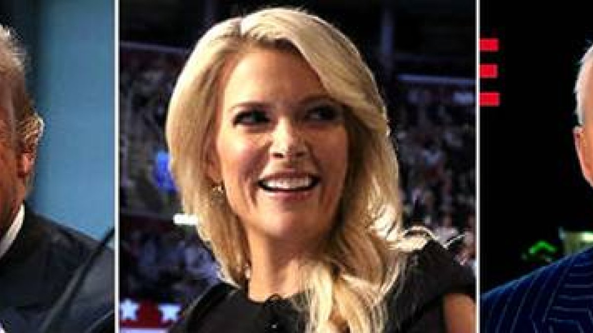 Donald Trump, Megyn Kelly y Roger Stone.-