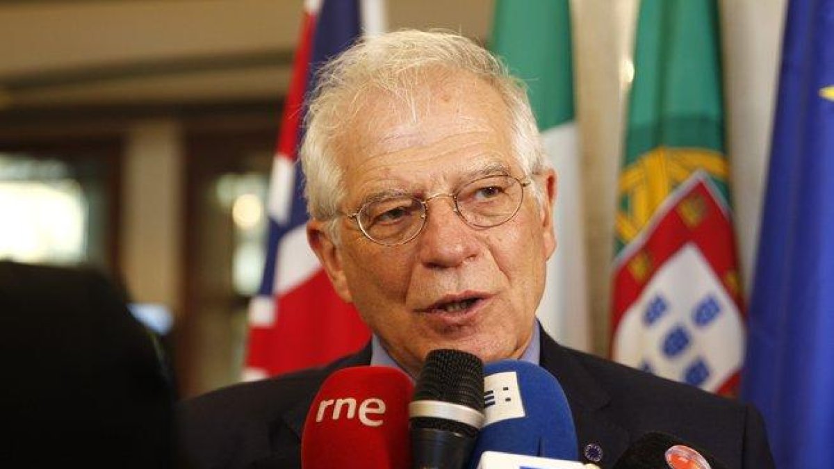 Josep Borrell, el 7 de febrero, en Montevideo.-EFE